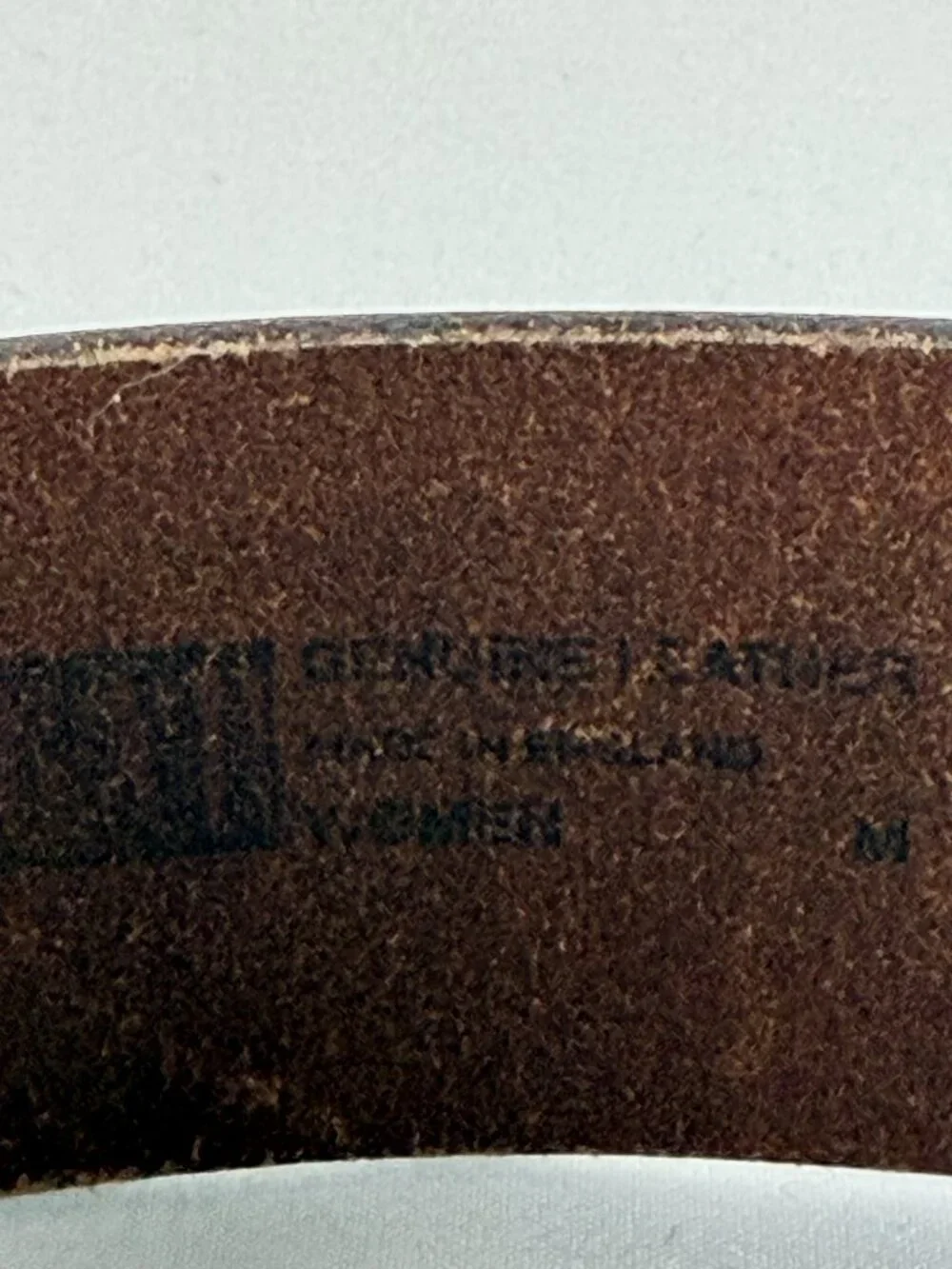 Vintage GAP Brown Leather Double O Ring Belt Medium